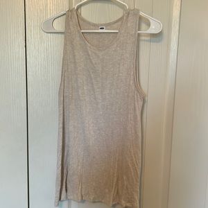 Old Navy ivory ribbed tank top- worn twice